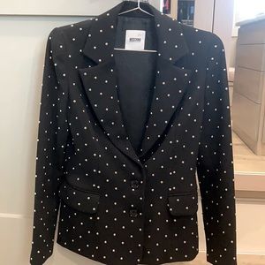 Chrome studded Moschino Blazer